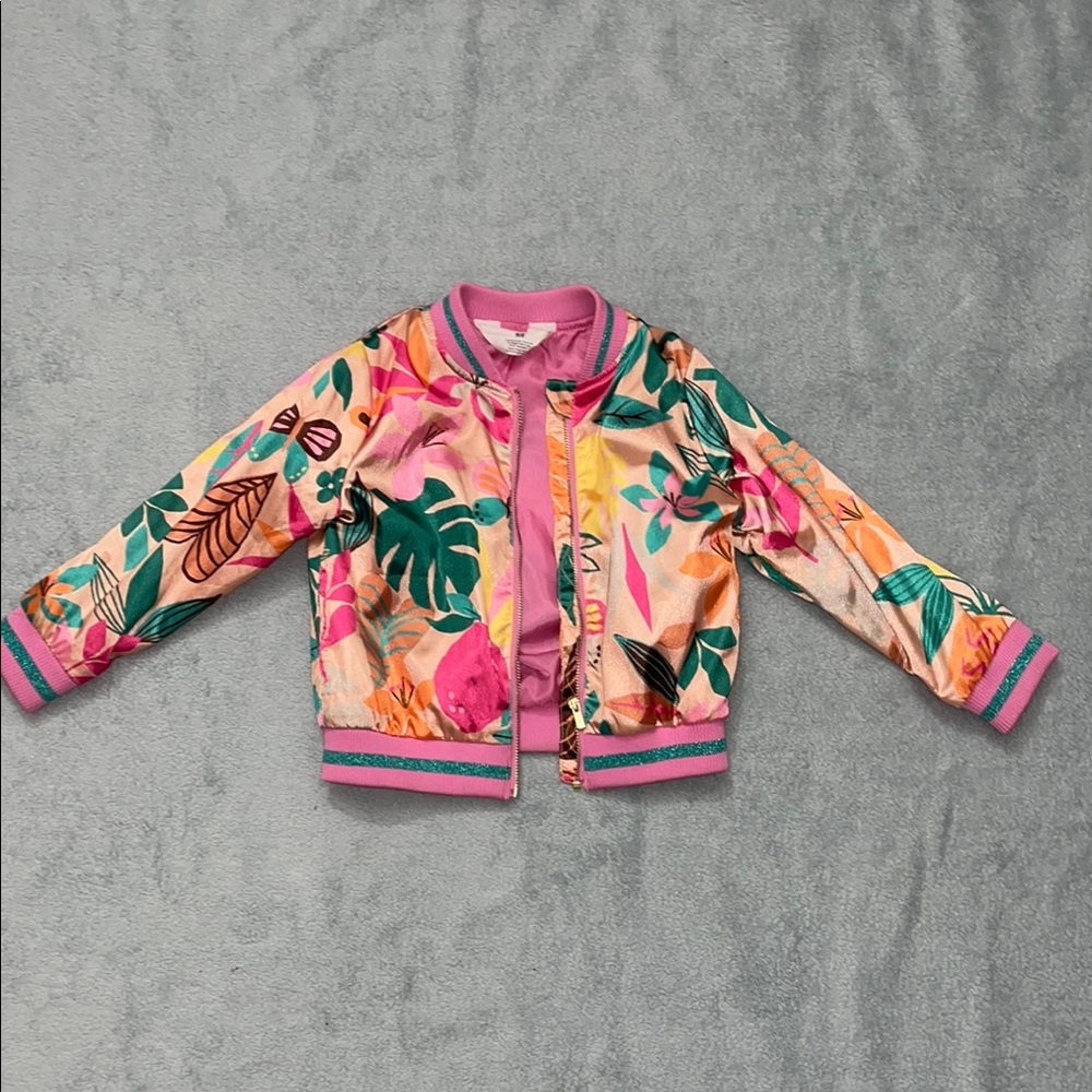 Colorful Floral Bomber Jacket